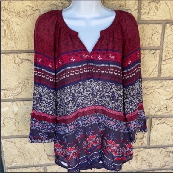 Beach Lunch lounge Tunic Top Light Thin Boho Small loose fit - Picture 9 of 10